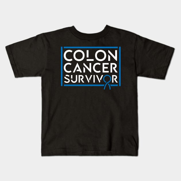 Colon Cancer Survivor Kids T-Shirt by TheBestHumorApparel